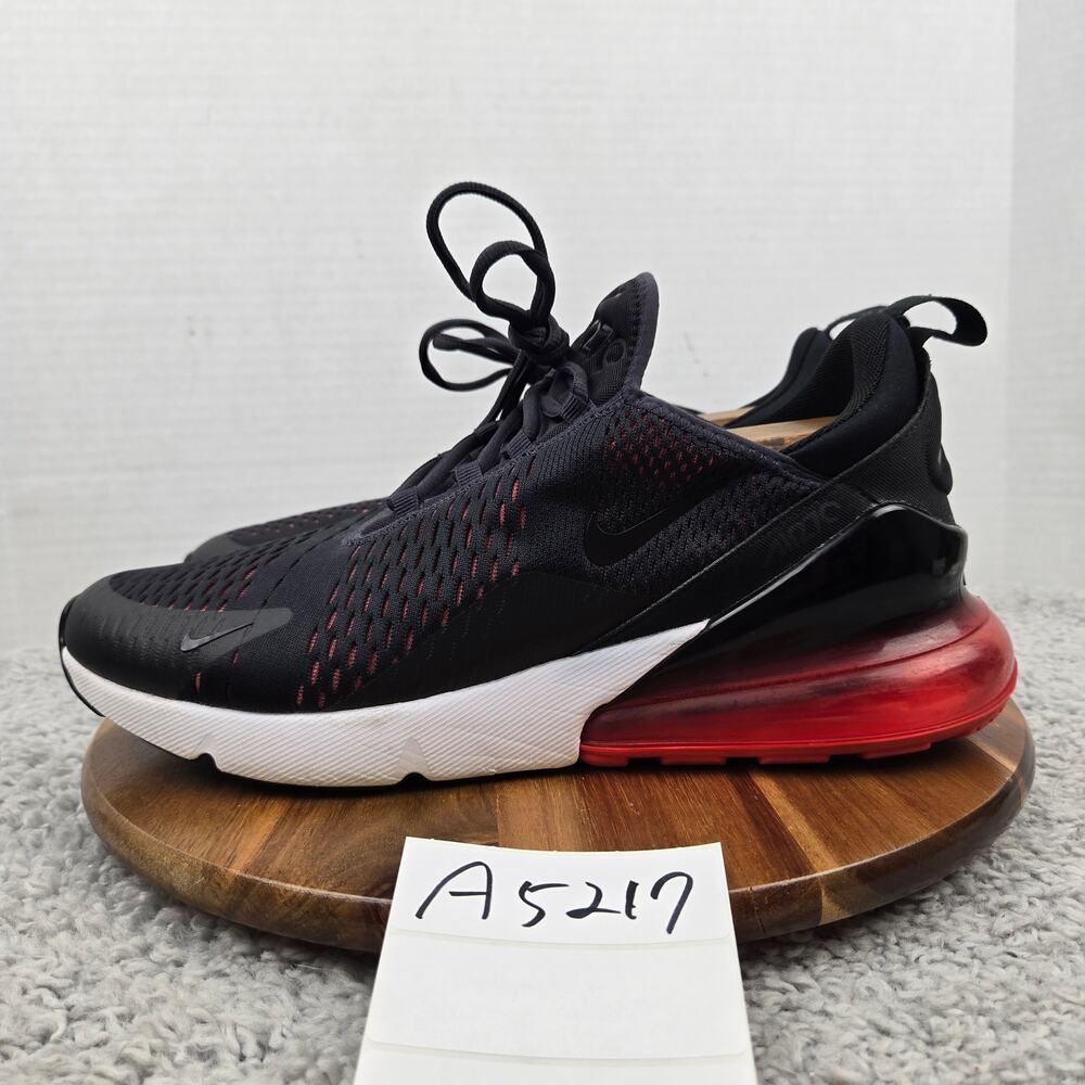 Nike Mens 12 Air Max 270 Bred Oil Grey Red Black Casual Daily Sneaker AH8050-013